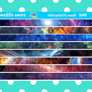 Intergalactische Space Washi Stickers - Melkweg - NASA - Sterren - Sterrenbeelden - Nevel - 534B