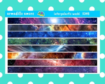 Intergalactic Space Washi Stickers - Galaxy - NASA - Stars - Constellations - Nebula - 534B