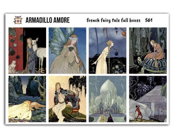 French Fairy Tale Full Box Stickers - Matte - Premium Quality - Art - Story - Romantic - Beautiful - 561