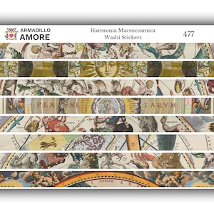 Celestial Collection stickers in washi-stijl - mat - zonnestelsel - dierenriem - sterrenbeeld - 477