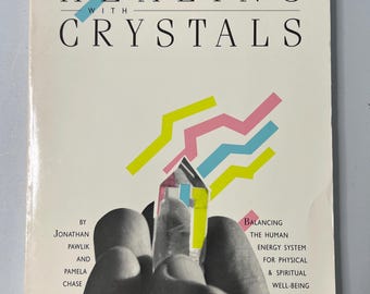 Newcastle Guide to Healing with Crystals by Jonathan Pawlik and Pamela Chase - Vintage Occult Book Gently Used Paperback