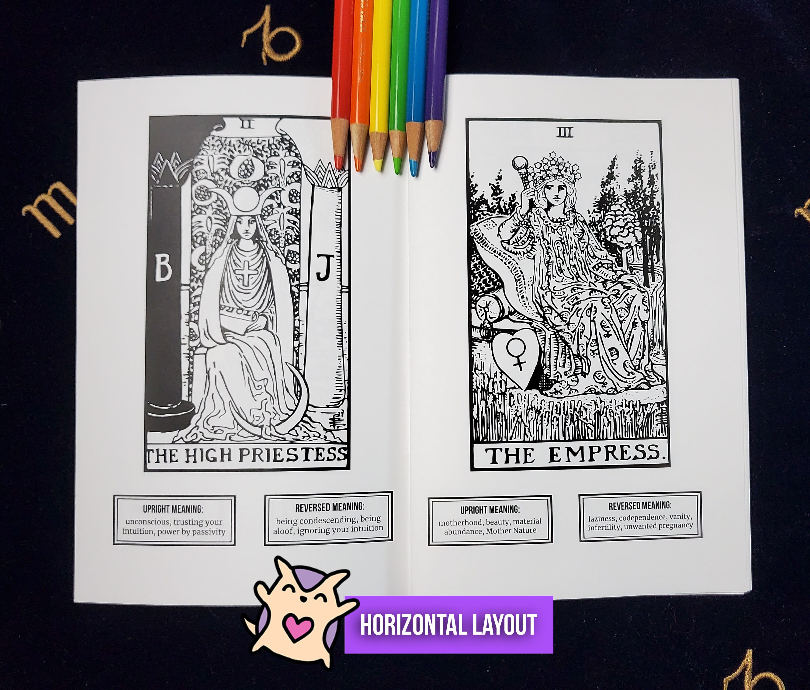 Medium Tarot Stickers (2 inch) - Full Deck - Tarot Journal - Tarot