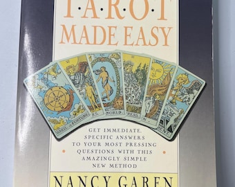 Tarot Made Easy by Nancy Garen 1989 - Vintage Occult Book Gently Used Paperback