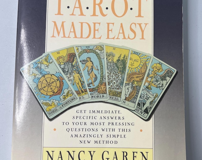Tarot Made Easy by Nancy Garen 1989 - Vintage Occult Book Gently Used Paperback