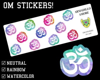 Om Stickers {11 Fancy Matte Planner Stickers} 296