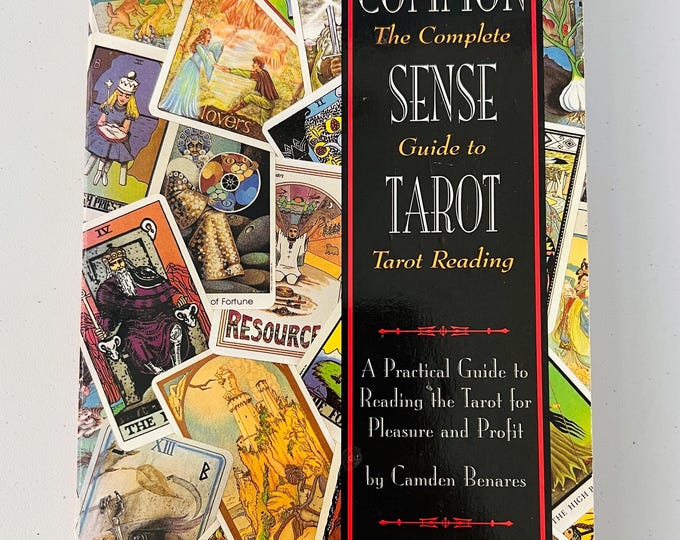 Common Sense Tarot: The Complete Guide to Tarot Reading by Camden Benares  - Vintage Occult Book Gently Used Paperback