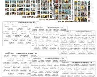 Tarot Card Meaning Interpretation Sticker Variety Pack for Tarot Journaling - Major Arcana Minor Arcana - Learn Tarot Beginner 390 Stickers