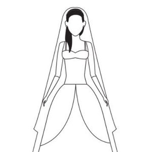 Bride or Princess Coloring Page