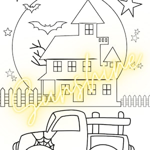 Kids Halloween Coloring Pages Set