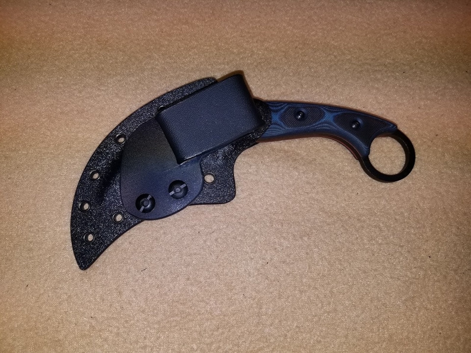 Custom Kydex Sheath for the Tops Devils Claw 2 Black sheath Etsy