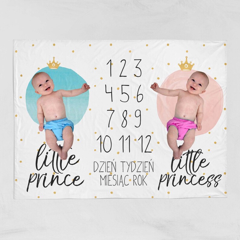 TWINS Milestone Blanket Twins Month Blanket Superhero Etsy Ireland