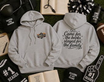 Book Club Hoodie | Came for Books Stayed for Family Graphic Sweatshirt