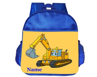 Nursery Bag School Digger Personalised Stephen Joseph Backpack