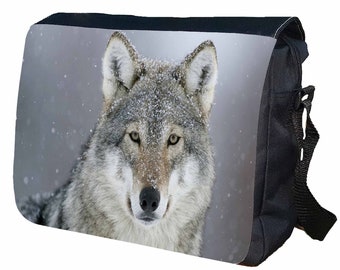 Wolf Wolves Indian School College Personalised Shoulder Messenger Bag