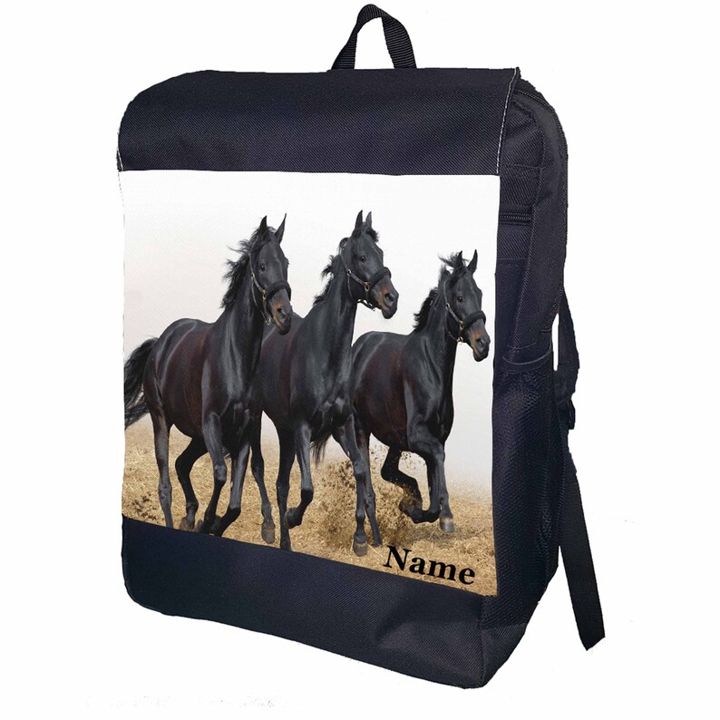 Personalised Horses Backpack Etsy
