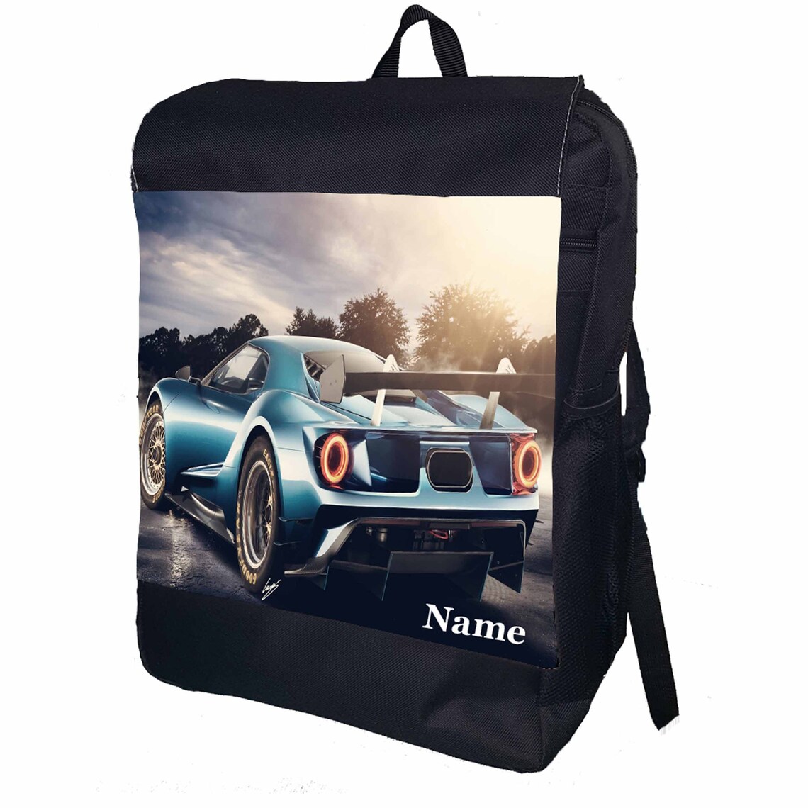 Sports Car Personalised Backpack Etsy