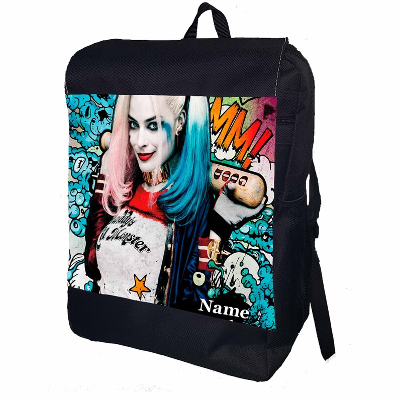 Personalised Harley Quinn Backpack | Etsy