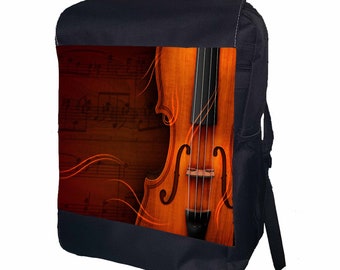 Drawstring Backpack Violin Oil Painting Rucksack Drawstring Backpack Violin Oil Painting Rucksack