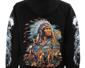 native american pattern hoodies