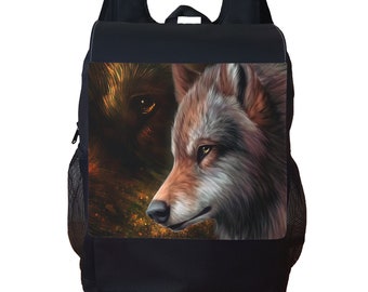 wolf book bags