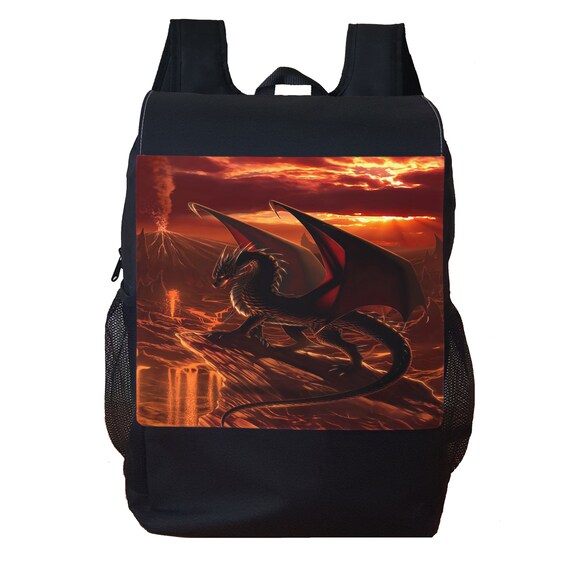 Dragon Personalised Backpack Etsy