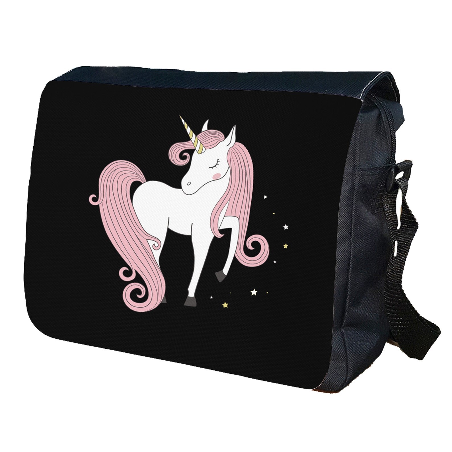 Personalised Unicorn Shoulder Messenger Bag Etsy