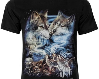 t shirt with wolf