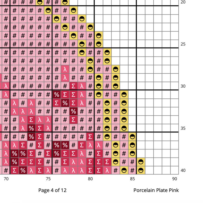 Needlepoint Grid Porcelain Plate Needlepoint Pattern - Grand Millennial Design (digital ...