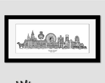 Liverpool University Graduation Print, Framed or Print only, Graduation gift