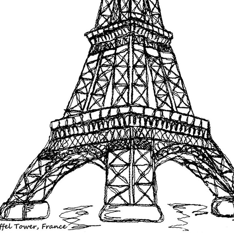 Impression d'art mural tour Eiffel, cadeau d'anniversaire de mariage de fiançailles à Paris, noir blanc rouge image 6