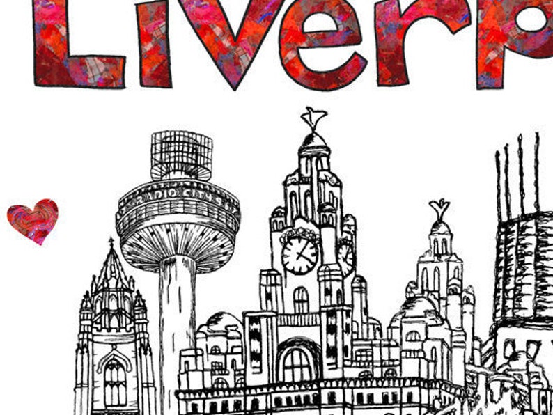 Liverpool Fridge Magnet, Keepsake, Memento, Souvenir, Wedding favour image 3