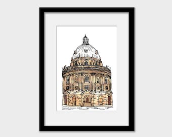 Radcliffe camera, Oxford print, contemporary modern gift