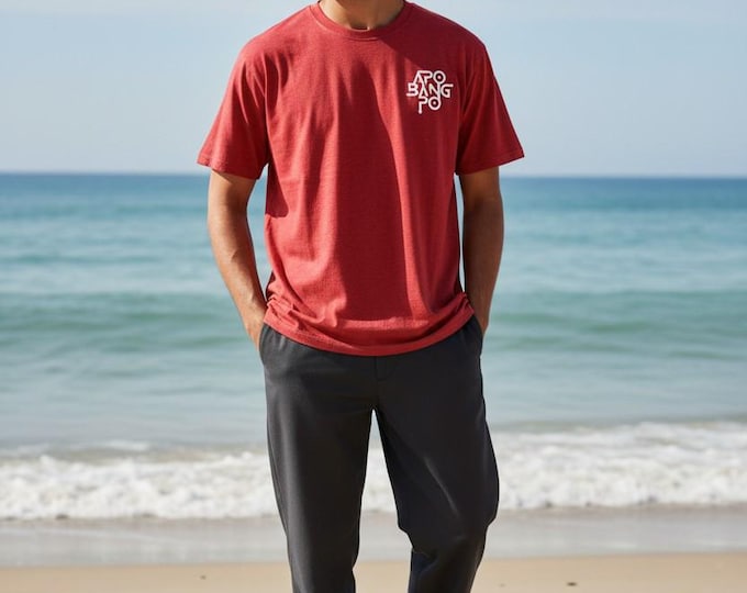 Red and White BTS Cotton Concert T-Shirt - Apobangpo Logo