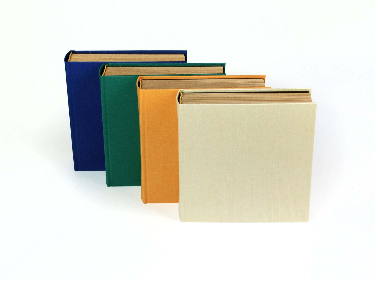 Small square photo album with recycle cards and gold details Etsy