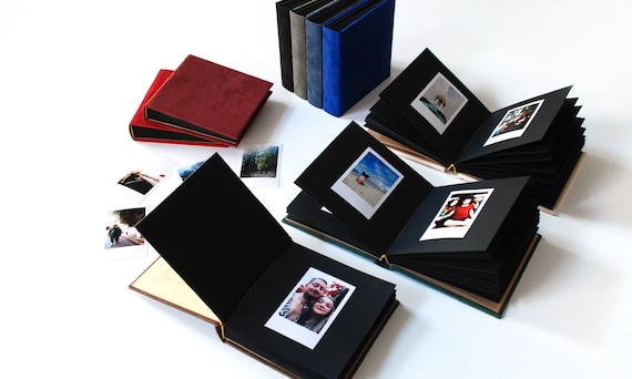 Samt Quadratisch Mini Fotoalbum Fur Instax Mit Goldenen Etsy