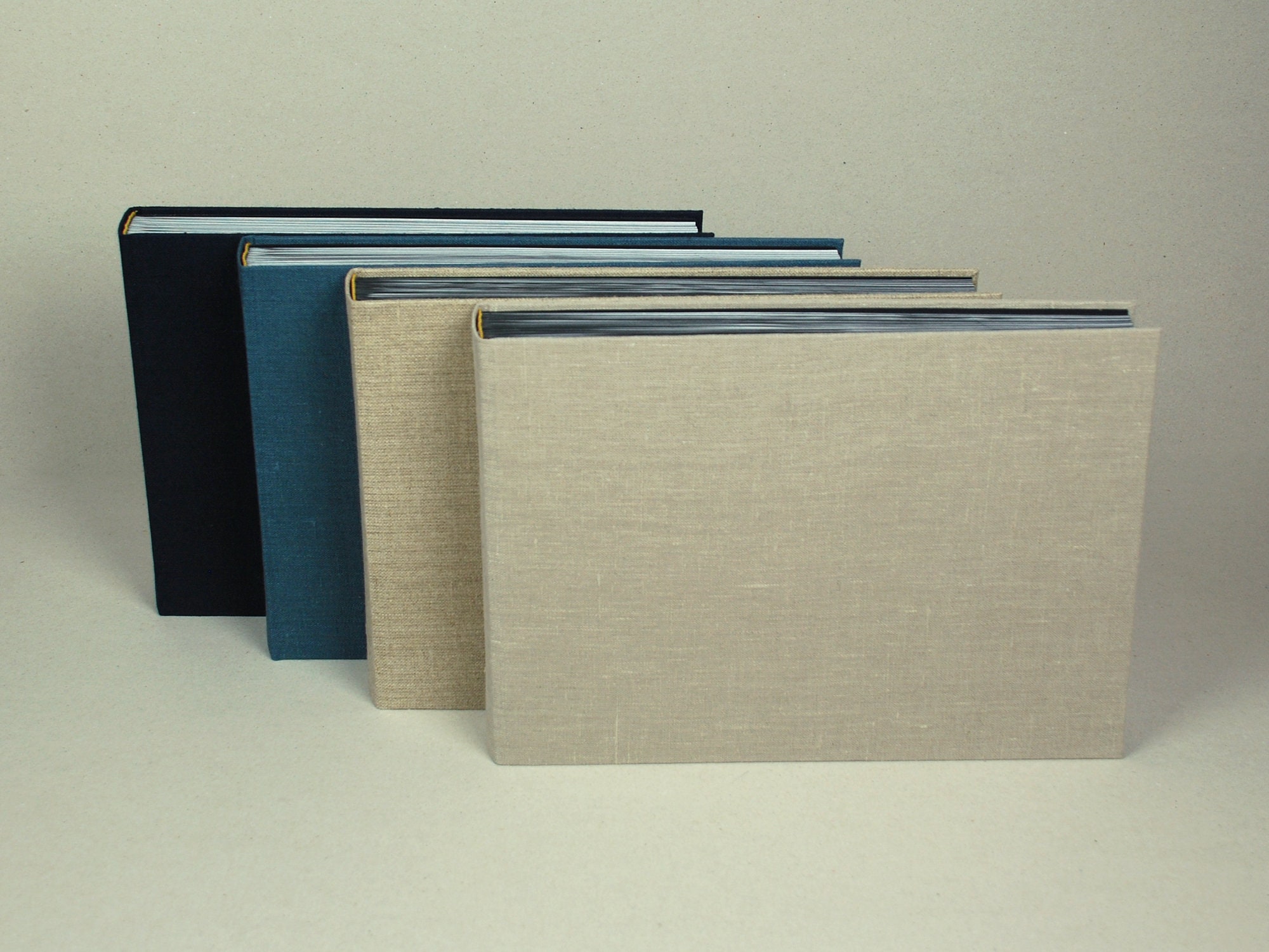 Traditional linen cover photoalbum approx. 25x35cm 40 black Etsy