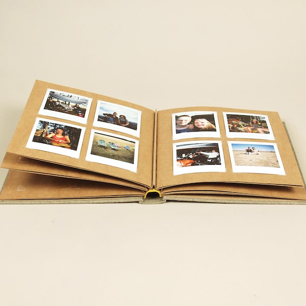 eco photoalbum with slots for instax square / instax mini / instax wide photos, approx. 23x20cm / 23x27cm