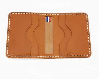 Minimal Leather Wallet "Louis" Handmade