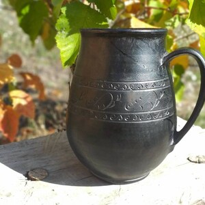 large stoneware mug mead viking mug medieval reenactment large ceramic mug hand made mugs tankard pottery beer mug huge mug beer jug Style 2