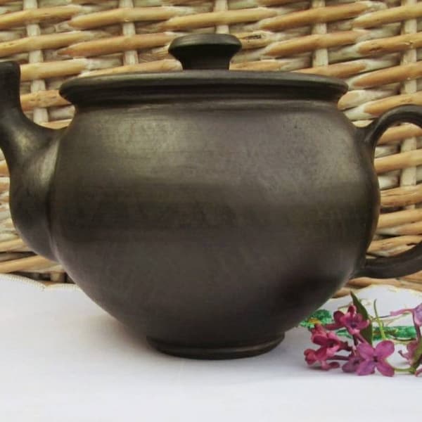 Théière en poterie grande théière unique théière en céramique théière faite à la main théière en céramique bouilloire à thé