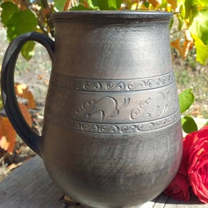 large stoneware mug mead viking mug medieval reenactment large ceramic mug hand made mugs tankard pottery beer mug huge mug beer jug Style 1