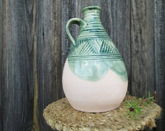 stoneware jug wine decanter water jug pottery pitcher clay jug clay pitcher clay vase stoneware pitcher pottery wine bottle ceramic bottle