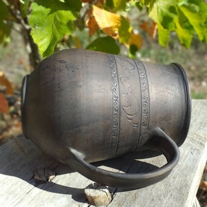 large stoneware mug mead viking mug medieval reenactment large ceramic mug hand made mugs tankard pottery beer mug huge mug beer jug image 4