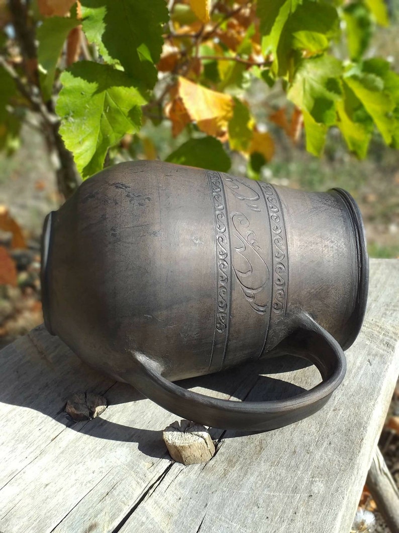 large stoneware mug mead viking mug medieval reenactment large ceramic mug hand made mugs tankard pottery beer mug huge mug beer jug image 4