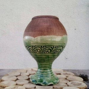 Rustic Vase Wheel Thrown Vase Ceramic Flower Vase Rustic Ceramic Vase ...