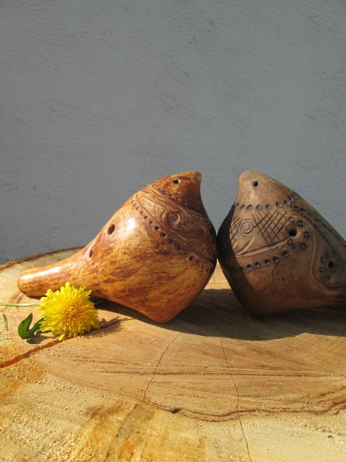 Clay ocarina instrument bird whistle ceramic ocarina music Etsy