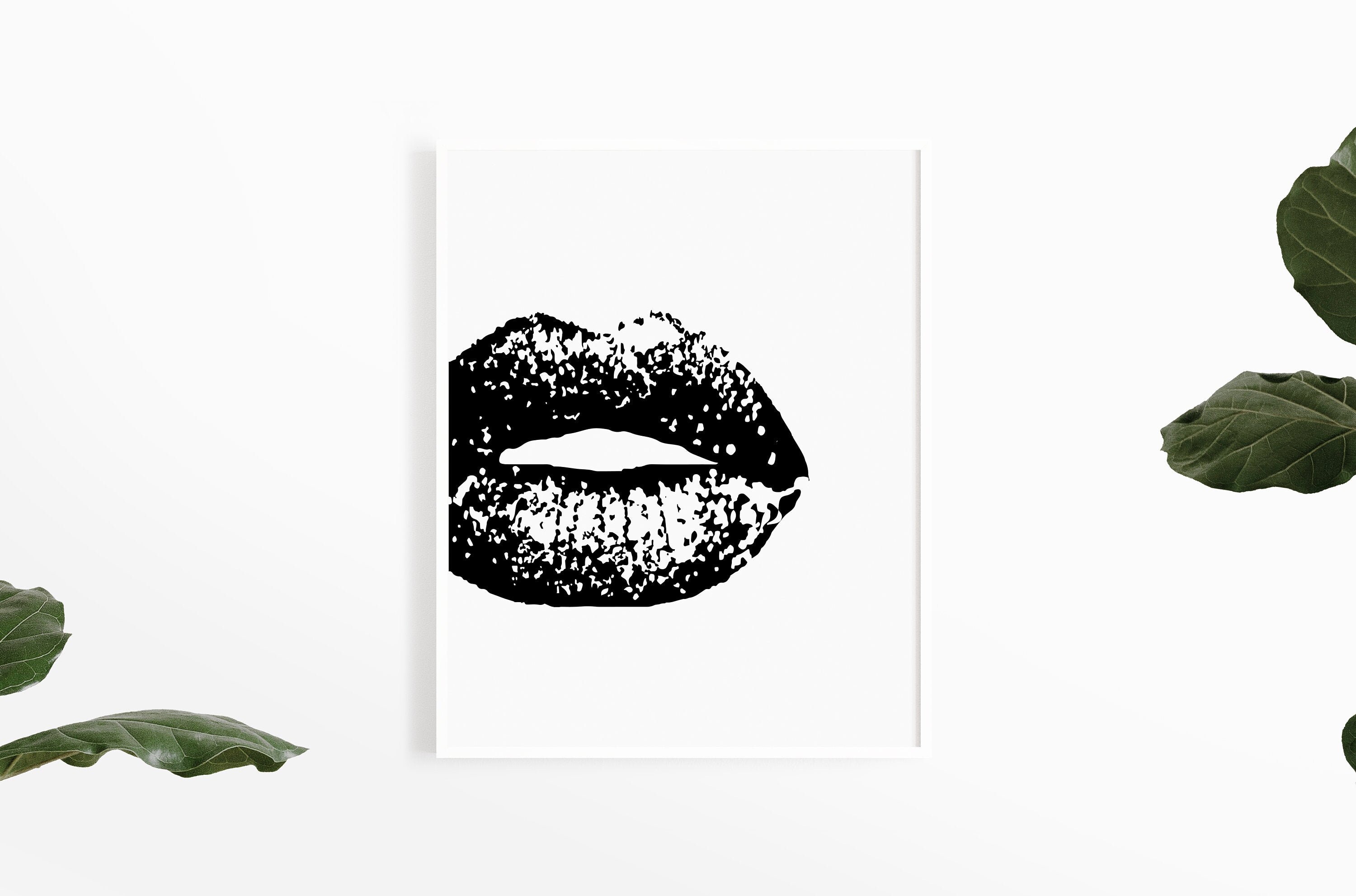lips louis vuitton 🦋  Black and white picture wall, Picture collage wall,  Black and white photo wall