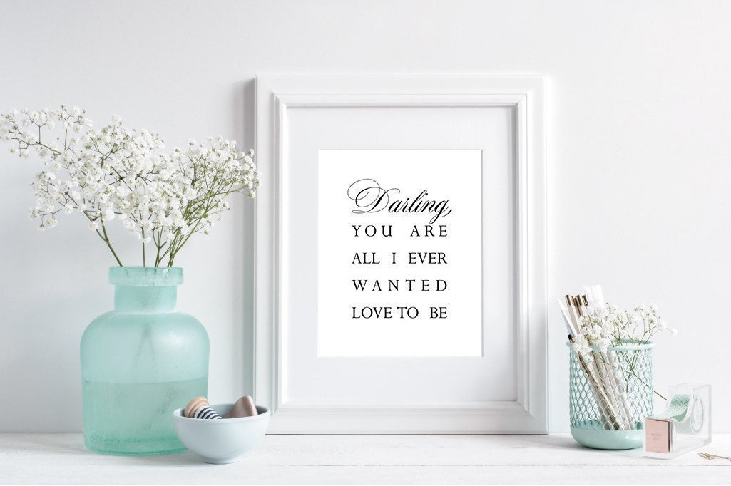 Love quote wall arttrue love printslove quote decorlove Etsy