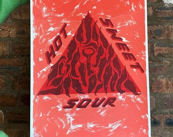 Ingrédients épicés pour la cuisine - Sérigraphie