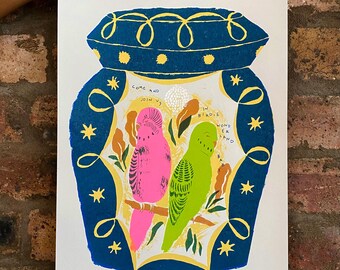 Sérigraphie Birdie Wonderland